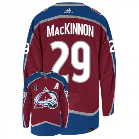 Mænd NHL Colorado Avalanche Trøje Nathan Mackinnon 29 Adidas Stanley Cup 2022 Authentic